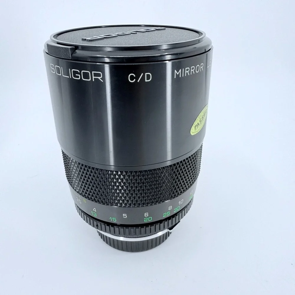SOLIGOR C/D 500mm Mirror Lens Catadioptric Hood ND2X ND4X 1A case Canon T Mount